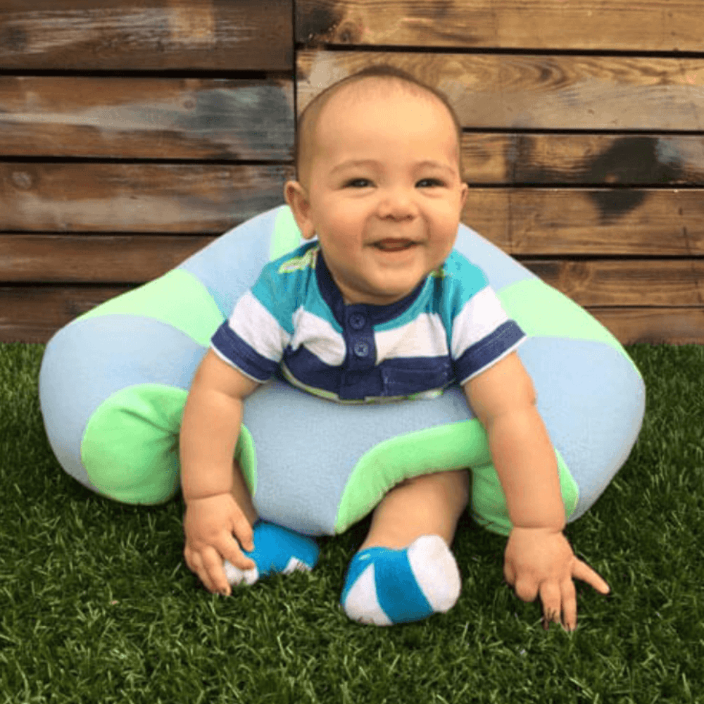 Pavoco Baby Möbel Weiches Babysofa für Kinder 3-12 Monate 360° Unterstützung ungiftig plüschig
