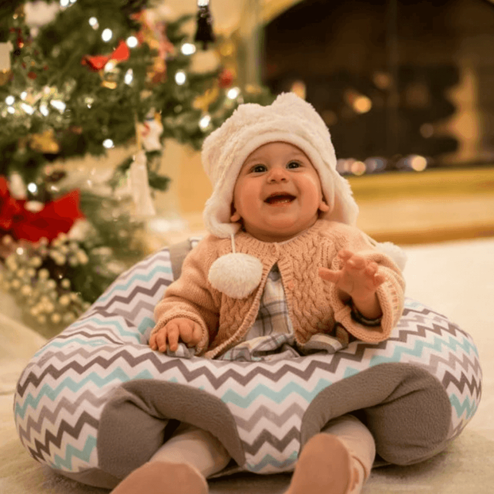 Pavoco Baby Möbel Weiches Babysofa für Kinder 3-12 Monate 360° Unterstützung ungiftig plüschig