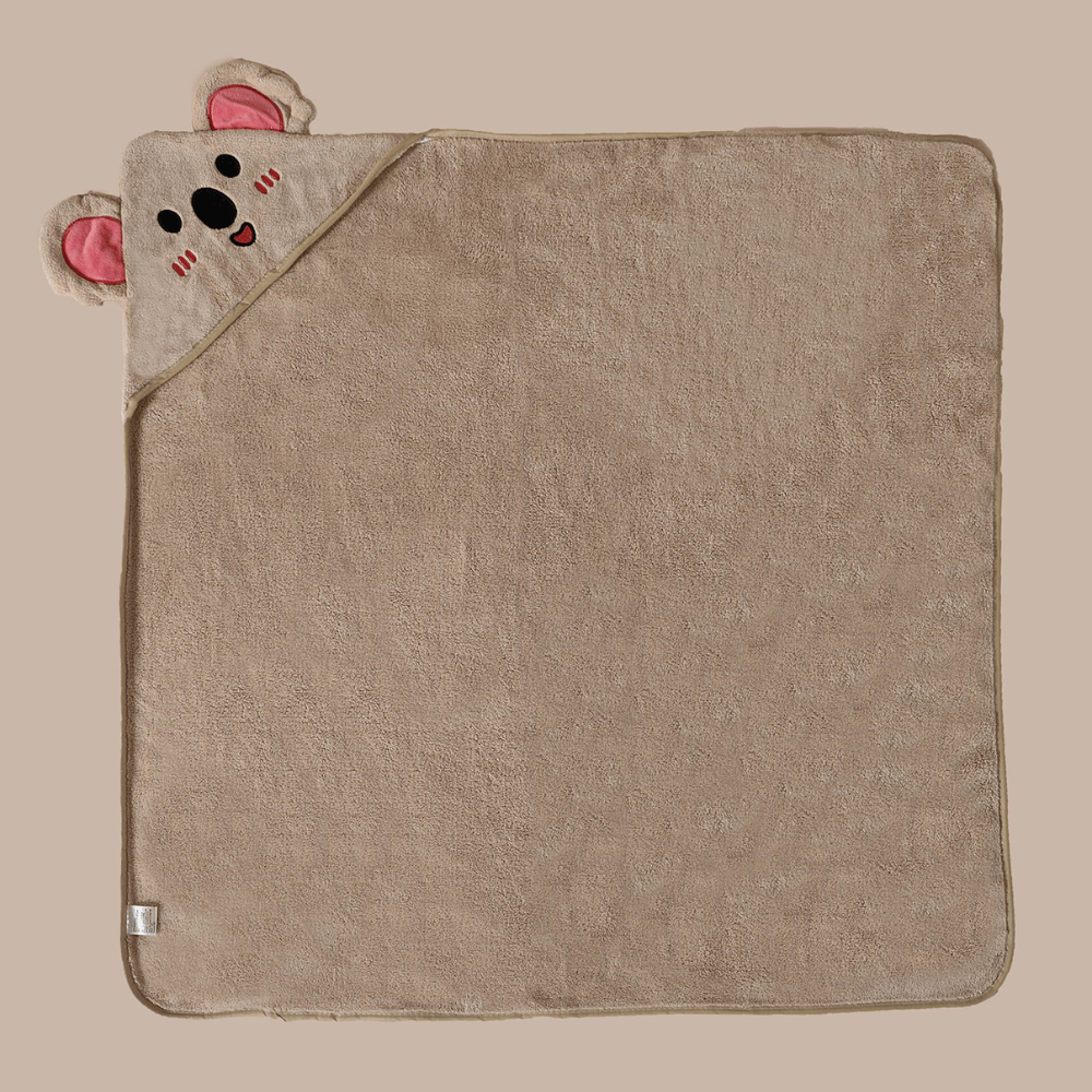 Pavoco Babybadewaren Weicher Baby-Badeumhang mit Kapuze für Kleinkinder atmungsaktiv saugfähig