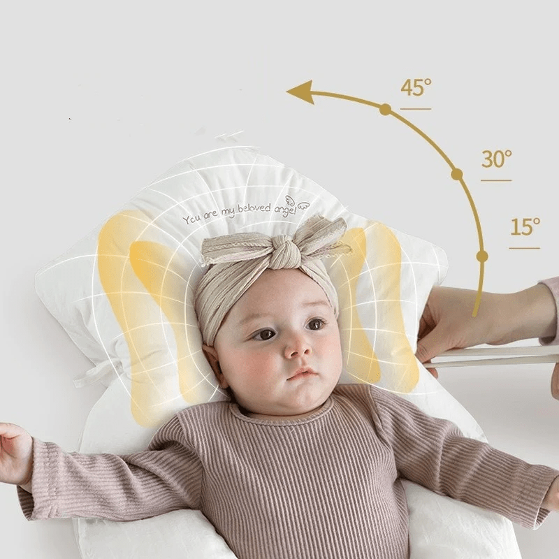 Pavoco Babybettwäsche Default Hypoallergenes Baby-Schlafkissen für Neugeborene ergonomisch weich