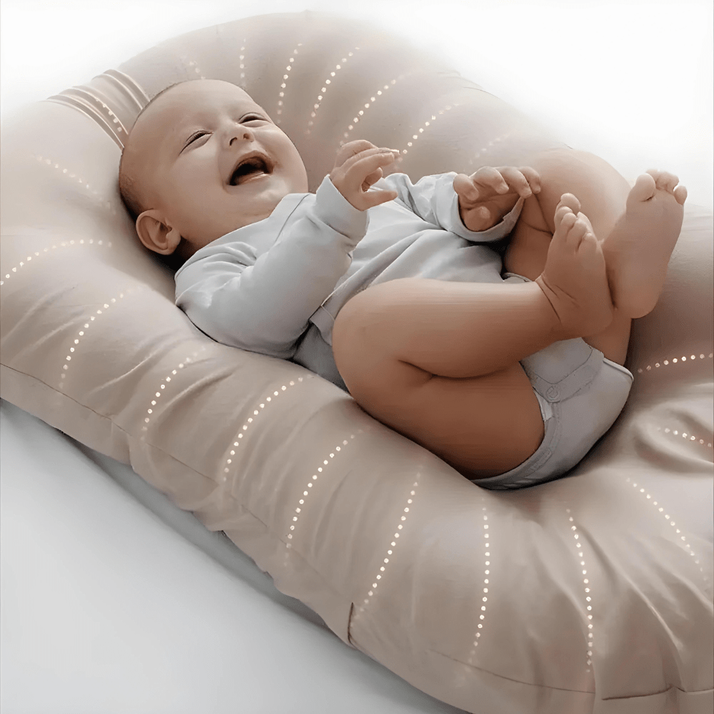 Pavoco Babybettwäsche Ergonomisches Babykissen für Neugeborene hypoallergen atmungsaktiv