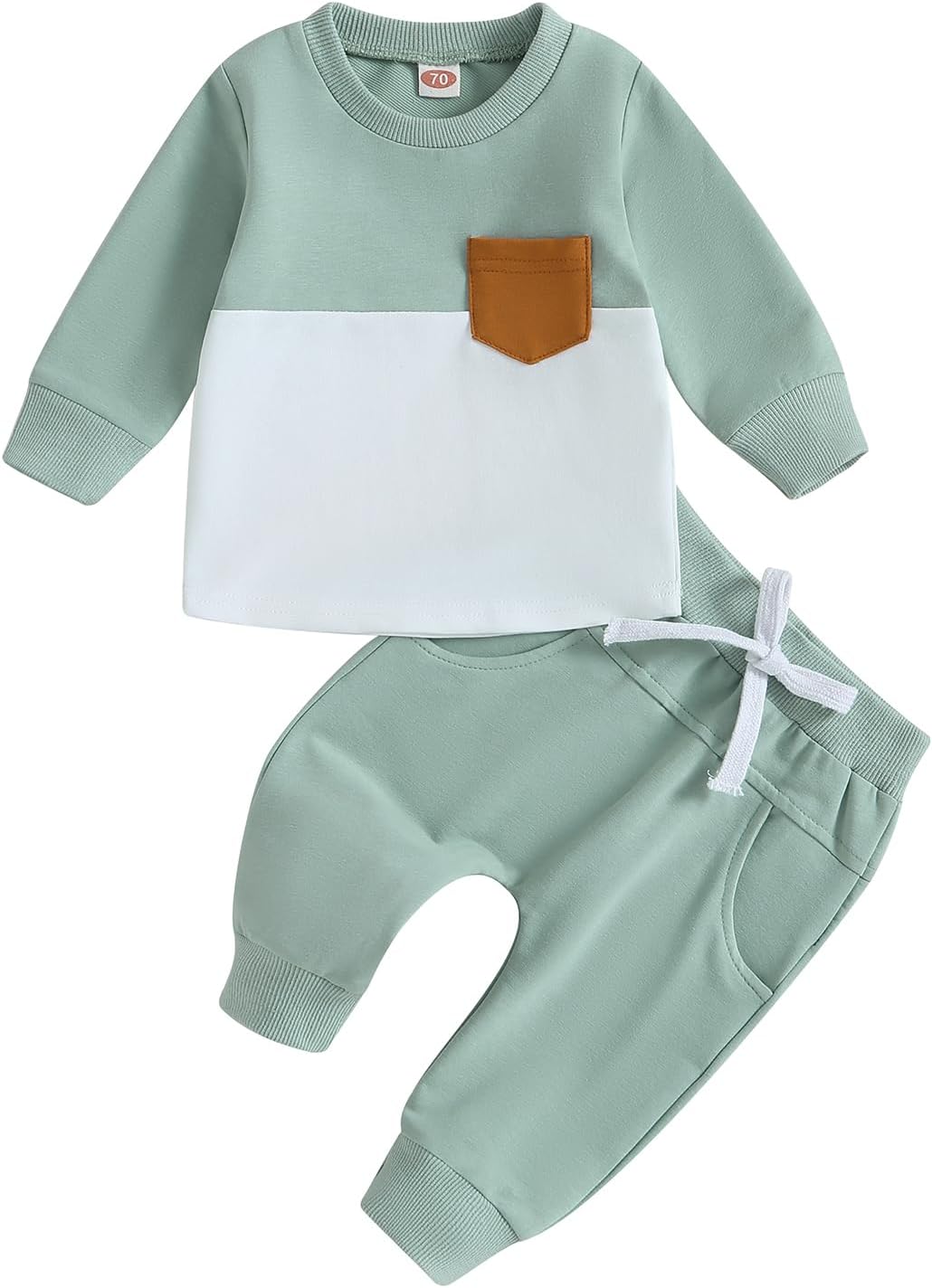 Pavoco Babykleidung I / 0-6 Monate Weiches Baby Jogger Set für Jungen Mädchen atmungsaktiv Herbst hochwertig Baumwolle