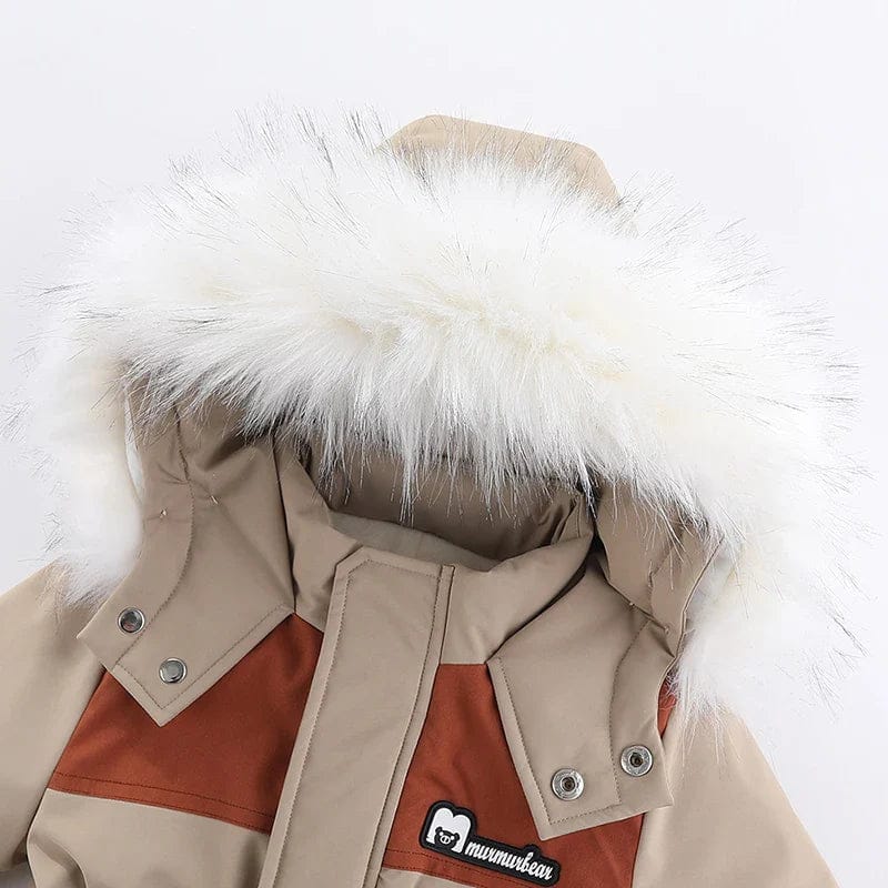 Pavoco Babykleidung Warmer Babyoverall für Kleinkinder wasserdicht mit Kapuze Winter leicht