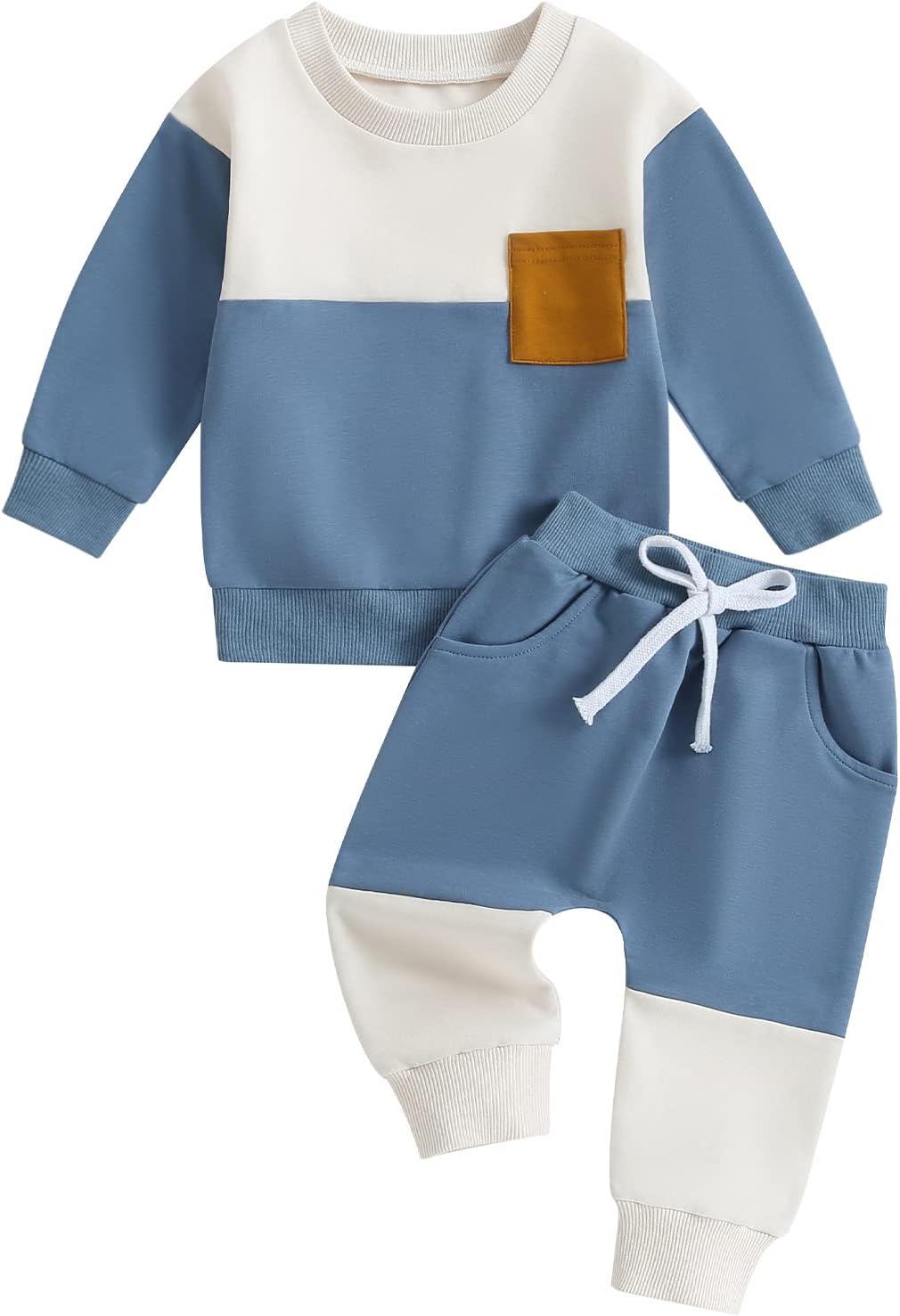 Pavoco Babykleidung Weiches Baby Jogger Set für Jungen Mädchen atmungsaktiv Herbst hochwertig Baumwolle