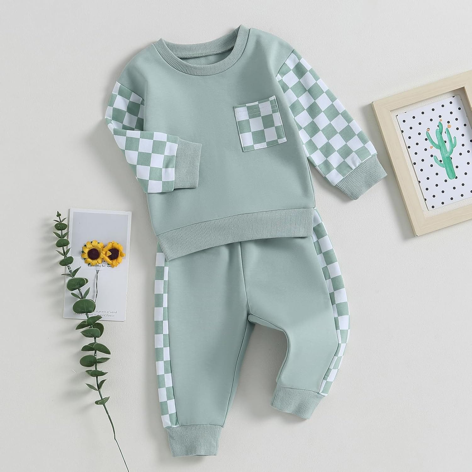 Pavoco Babykleidung Weiches Baby Jogger Set für Jungen Mädchen atmungsaktiv Herbst hochwertig Baumwolle