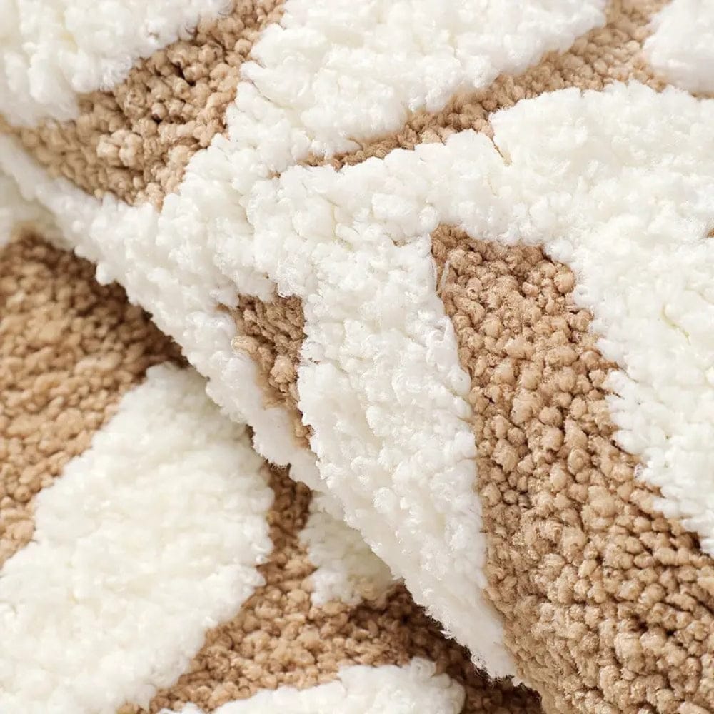 Pavoco Badezimmerteppiche & -matten Weiche Badematte für Badezimmer rutschfest Mikrofaser Blattmuster maschinenwaschbar