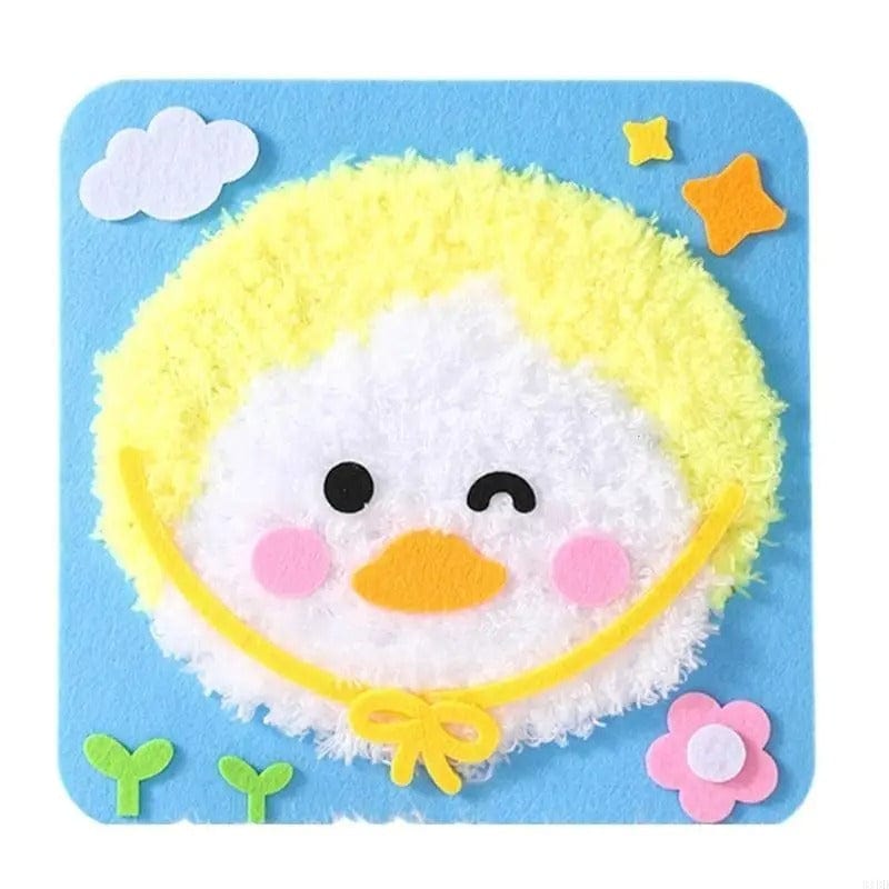 Pavoco Bastelbedarf & Werkzeuge Ente Kreatives Bastelset für Kinder sicher lehrreich mit bunten Bastelsachen