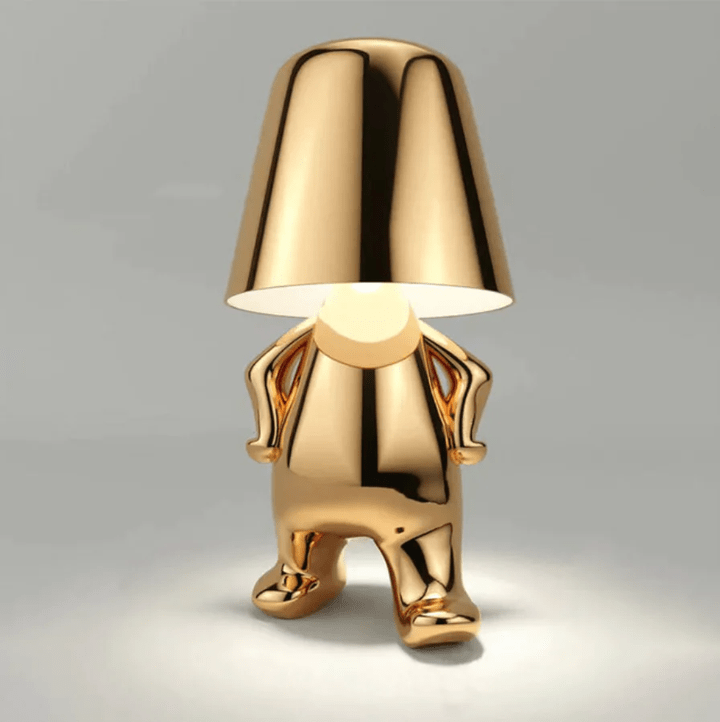 Pavoco Beleuchtung Gold / Stehen Lumipose | dimmbare Tischlampe für Home modern