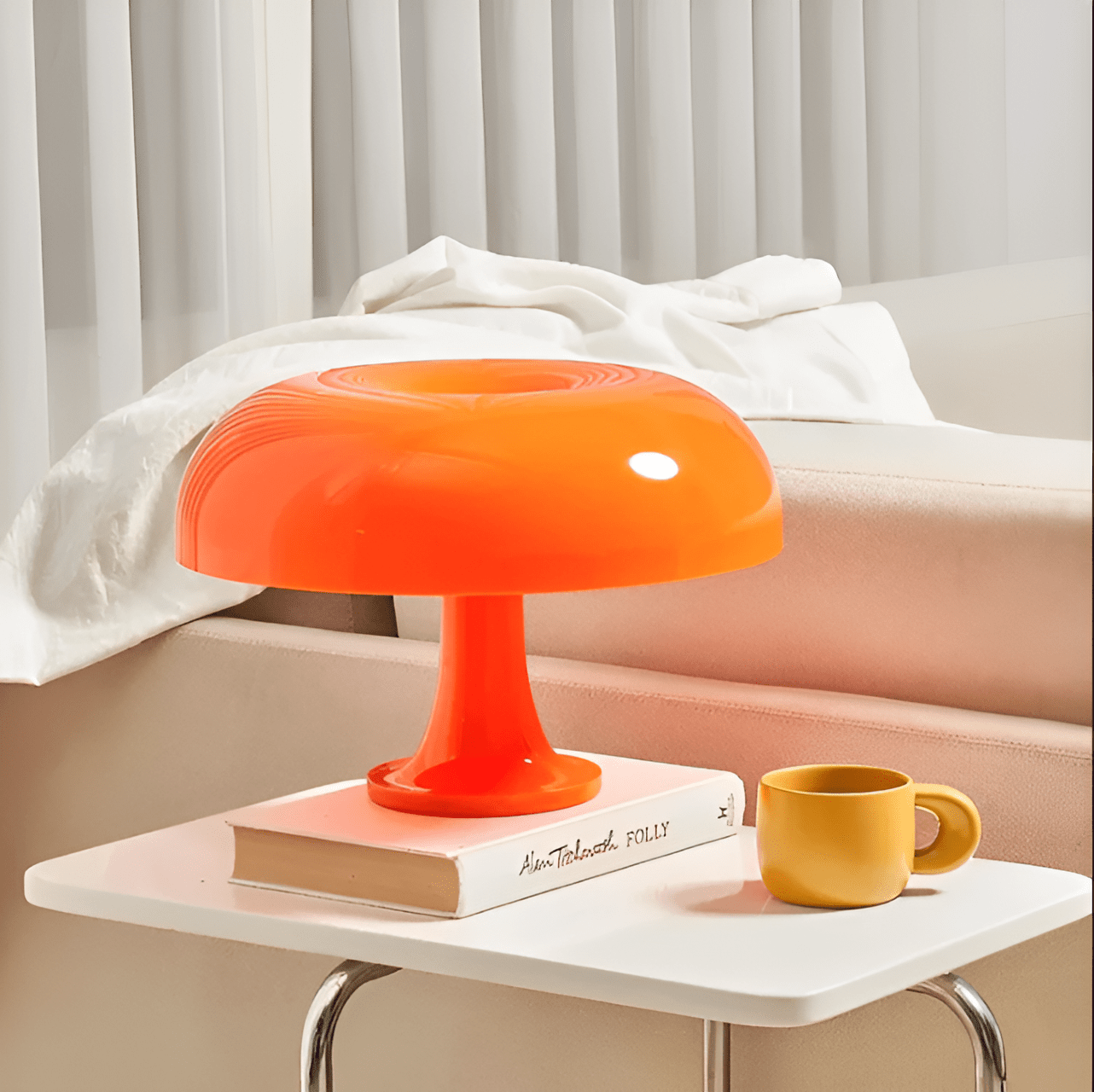 Pavoco Beleuchtung Orange Maris | energiesparende Tischlampe für Home elegant