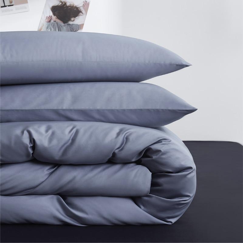 Pavoco Bettwäsche-Sets Luxuriöse Bettwäsche 155x220 für Unisex aus Satin-Baumwolle minimalistisch weich