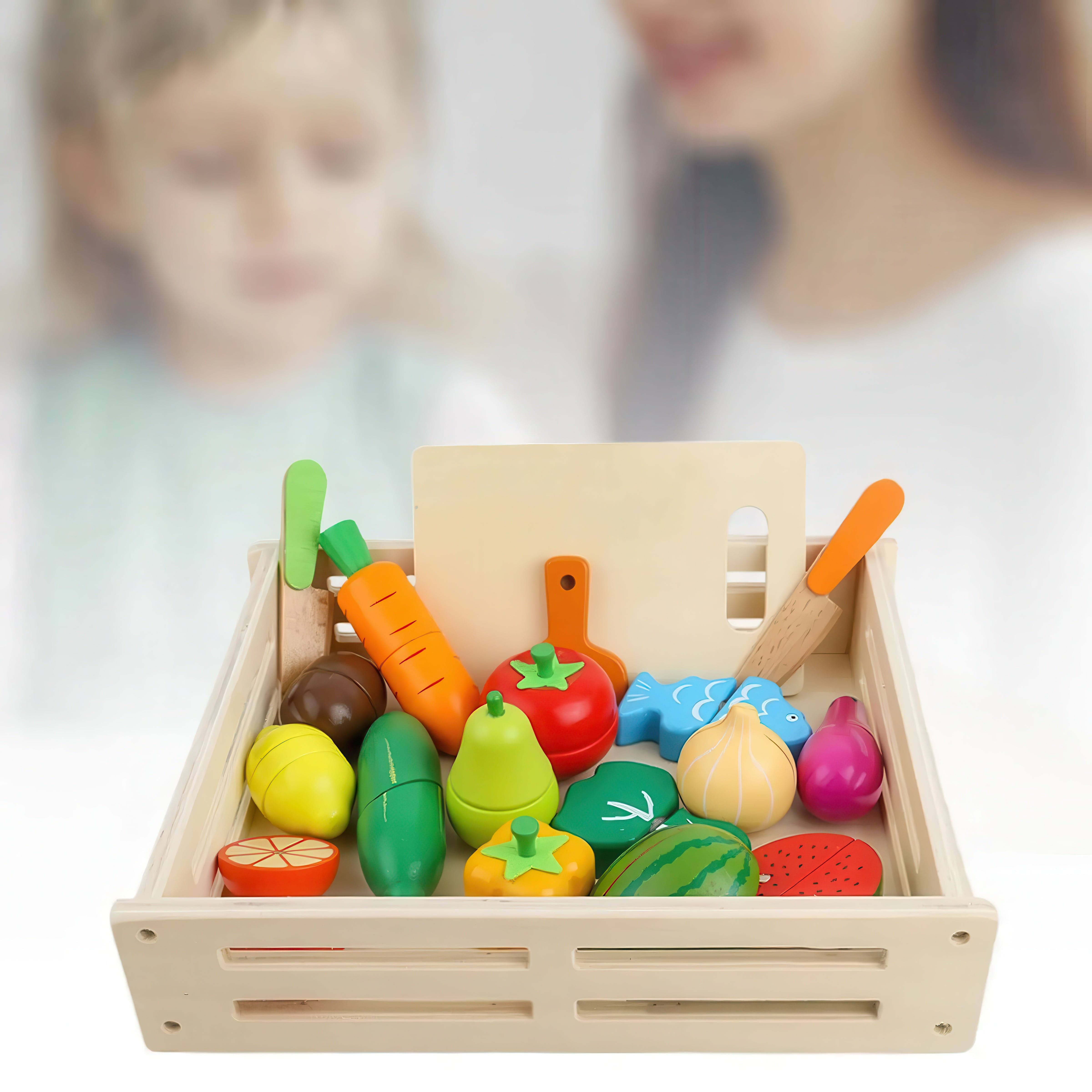 Pavoco Bildungsspielzeug Default EcoBox | nachhaltige Obst- und Gemüsekiste für Kinder kreativ