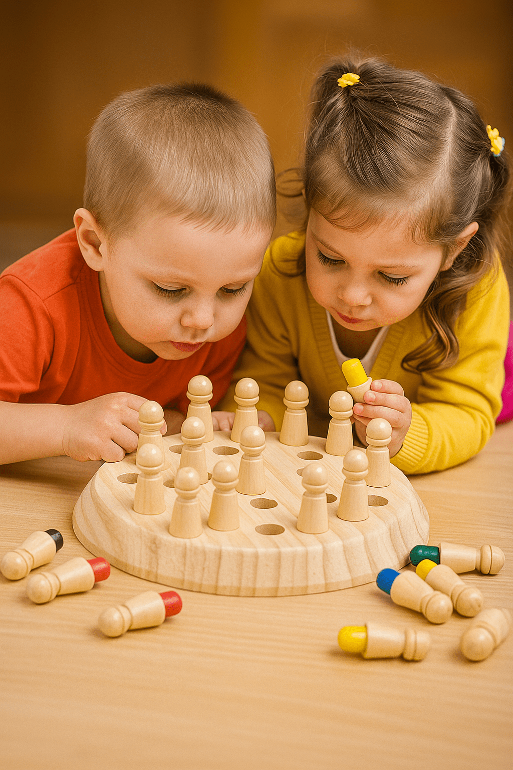 Pavoco Brettspiele Default Zuri | kreatives Memory-Spiel für Kinder aus Holz