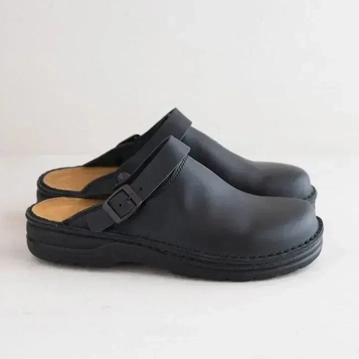 Pavoco Clogs Bequeme Lederclogs für Unisex rutschfest vielseitig Alltag
