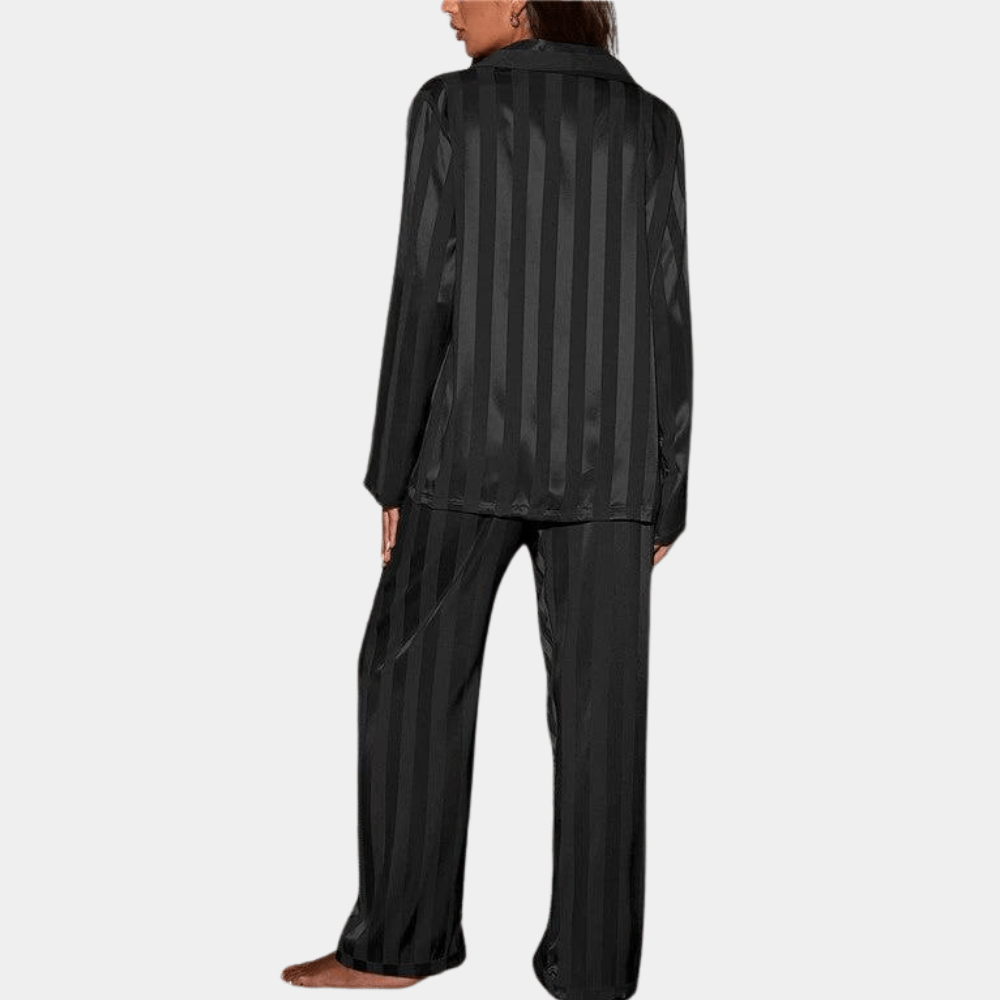 Pavoco Damen Schlafanzüge Luxuriöses Pyjama-Set für Damen atmungsaktiv bequem Sommer