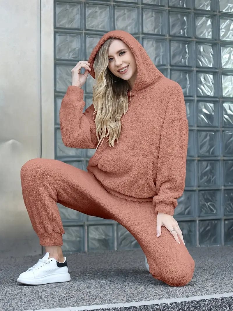 Pavoco Damenbekleidung Stilvolles Twin-Set für Damen gemütlich warm Winter