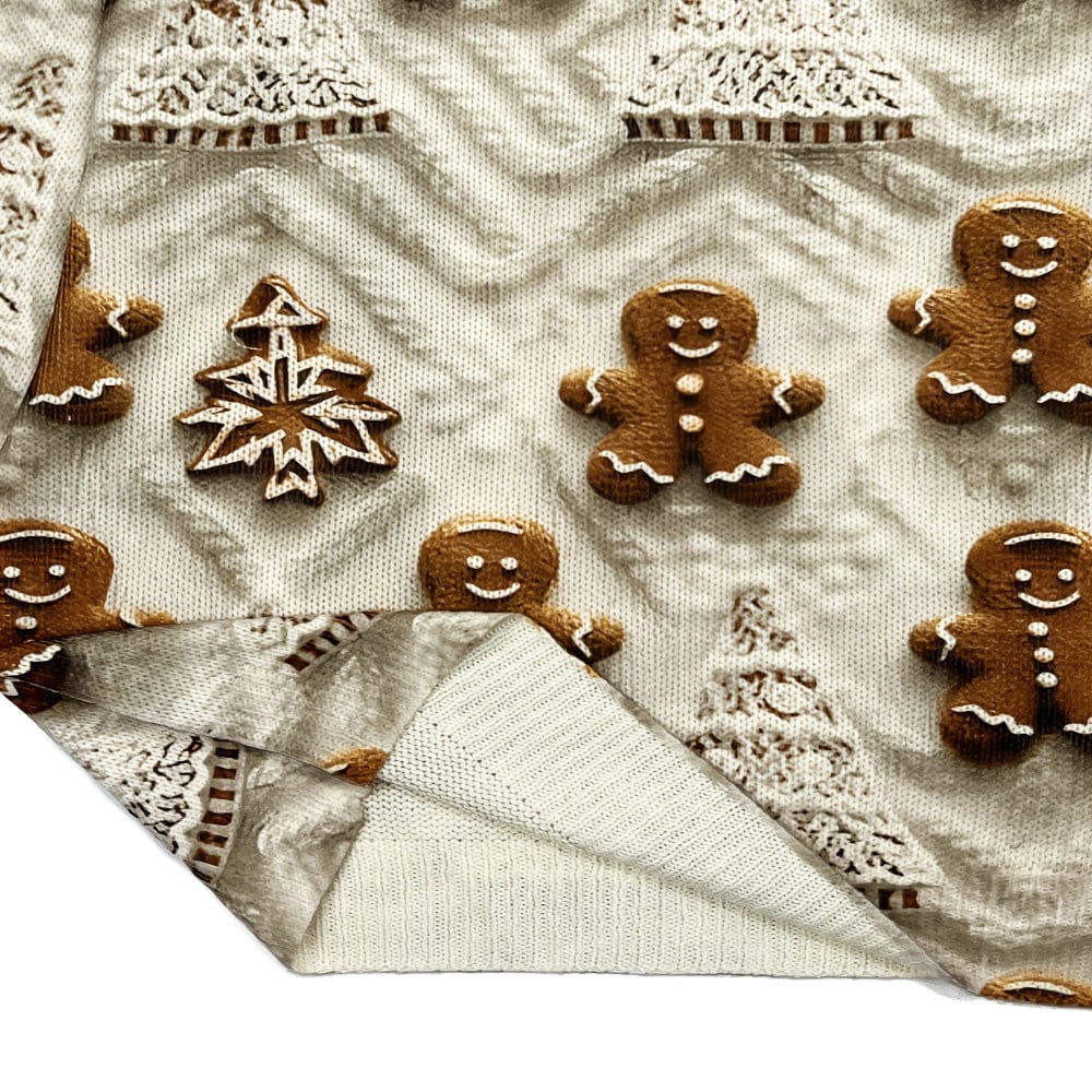 Pavoco Damenpullover Lustiger Weihnachtspullover für Damen weich mit Lebkuchenmuster Winter 3D