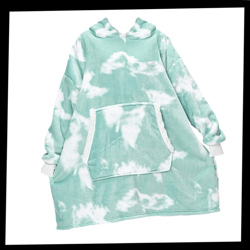 Pavoco Decken & Plaids Weiche Kapuzendecke für Unisex gemütlich mit Fleece warm Winter