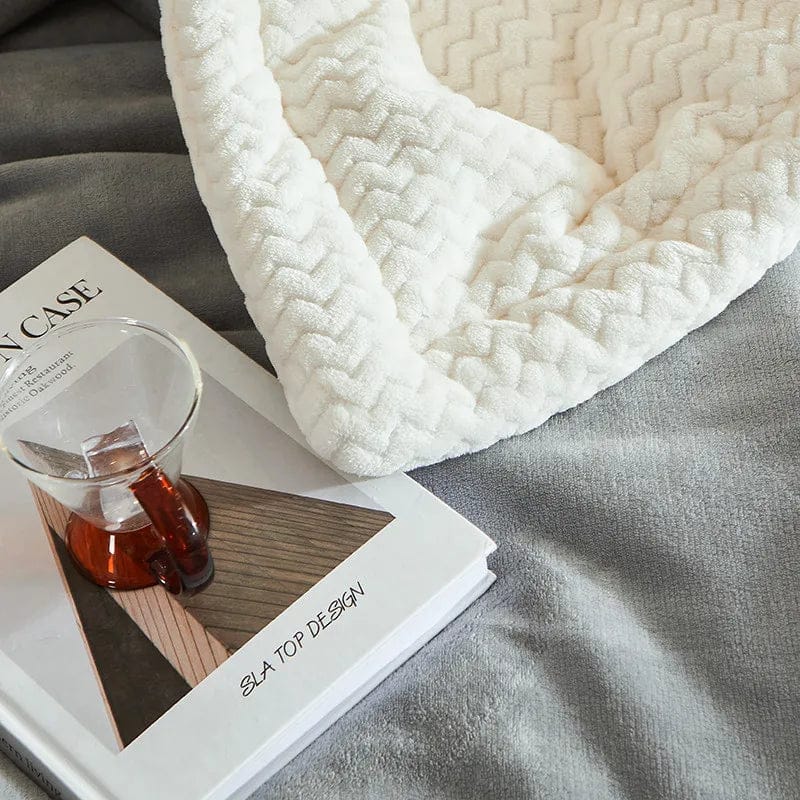 Pavoco Decken & Überwürfe Kuschelige Fleece Decke für Unisex leicht vielseitig einsetzbar Winter