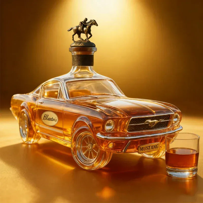 Pavoco Dekanter & Karaffen Default Kreative Whisky Flasche für Herren aus Borosilikatglas modern 300-400 ml