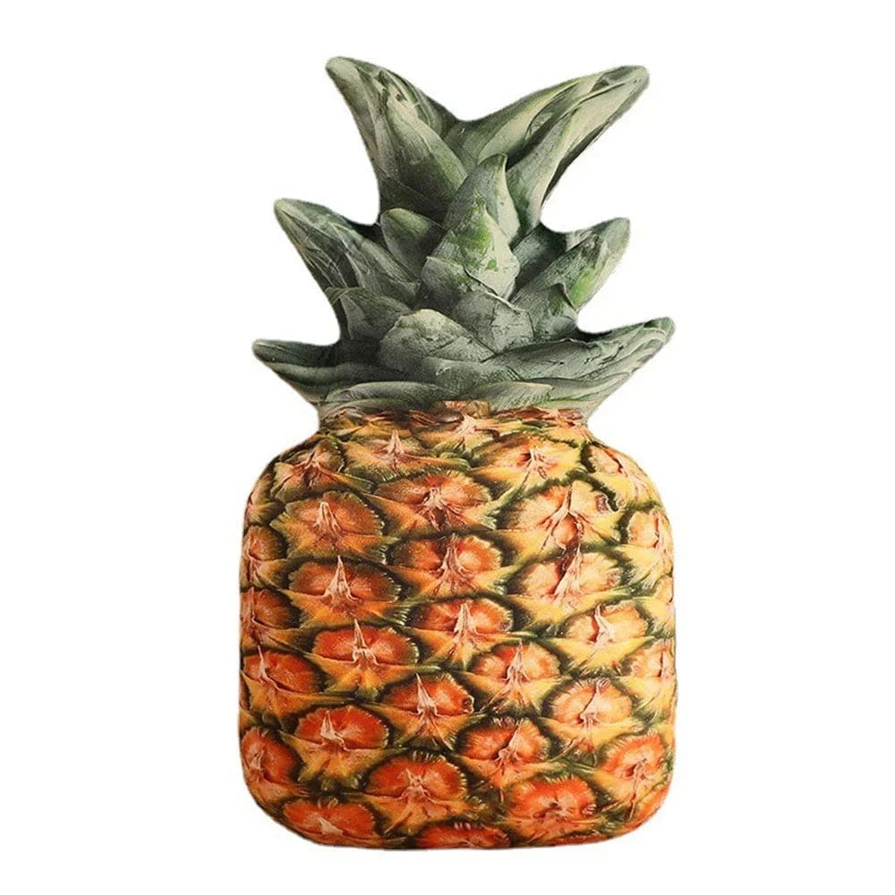 Pavoco Dekorative Kissen Ananas Weiches Plüschkissen für Kinder und Erwachsene fruchtig dekorativ