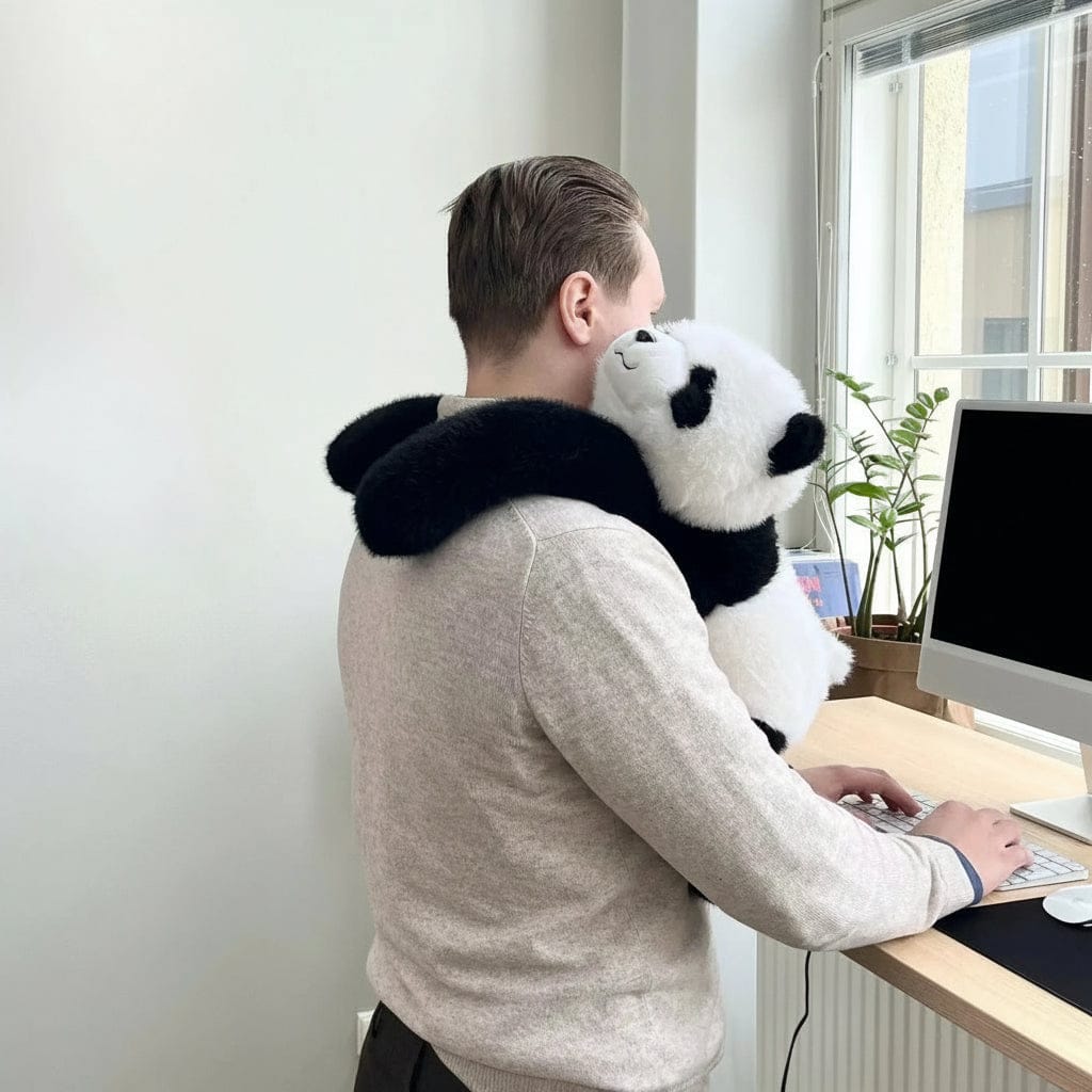 Pavoco Dekorative Kissen Weiches Kuschelkissen für Kinder 40x40 Plüsch Tierfigur beruhigend Sofa