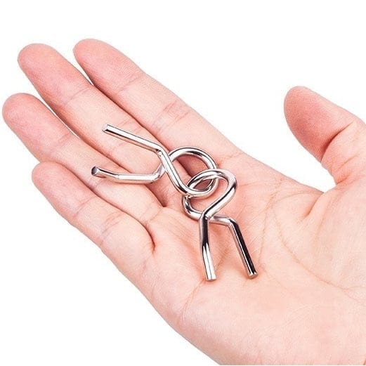 Pavoco Denksportaufgaben Herausforderndes Metallpuzzlespiel für Unisex kreativ logisch unterhaltsam 36 Teile