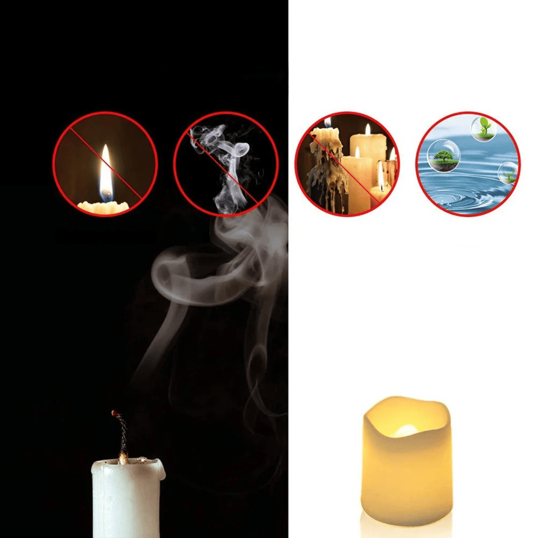 Pavoco Elektrische Kerzen Default Stilvolle LED-Kerzen für Unisex warmweiß flammenlos sicher