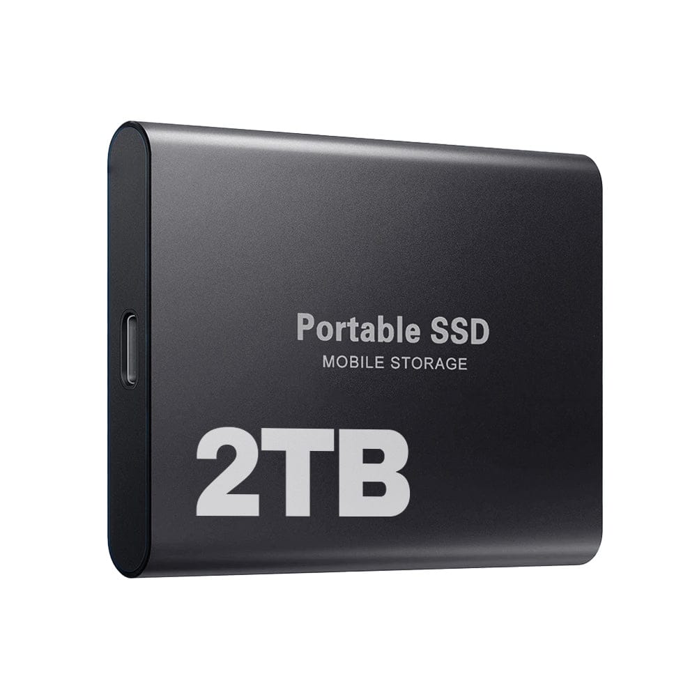 Pavoco Externe SSDs Schnelle Externe SSD Festplatte 2 TB kompakt stoßfest tragbar