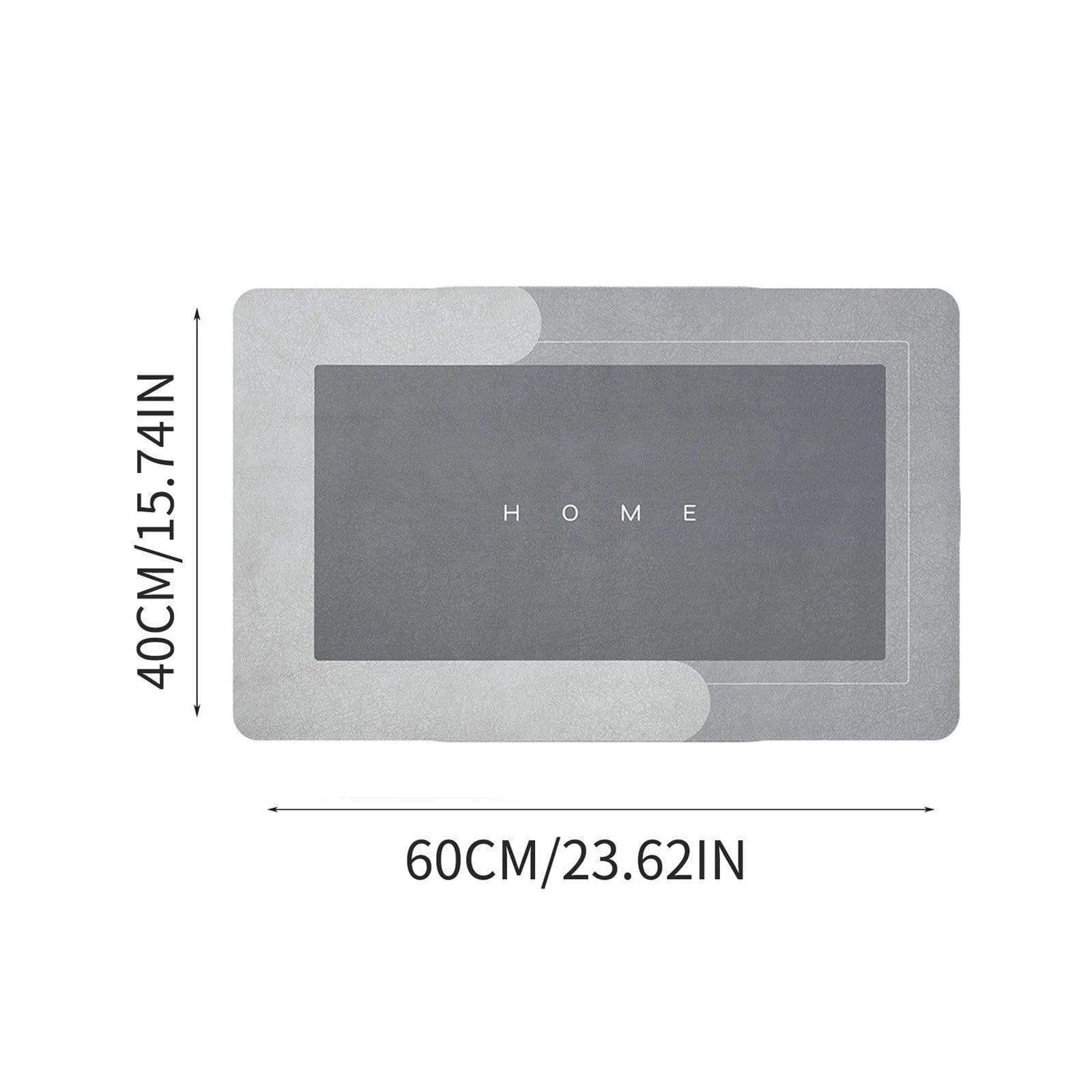 Pavoco Fußmatten Ultra Saugfähige Fußmatte für Unisex rutschfest Pflegeleicht Innen Außen