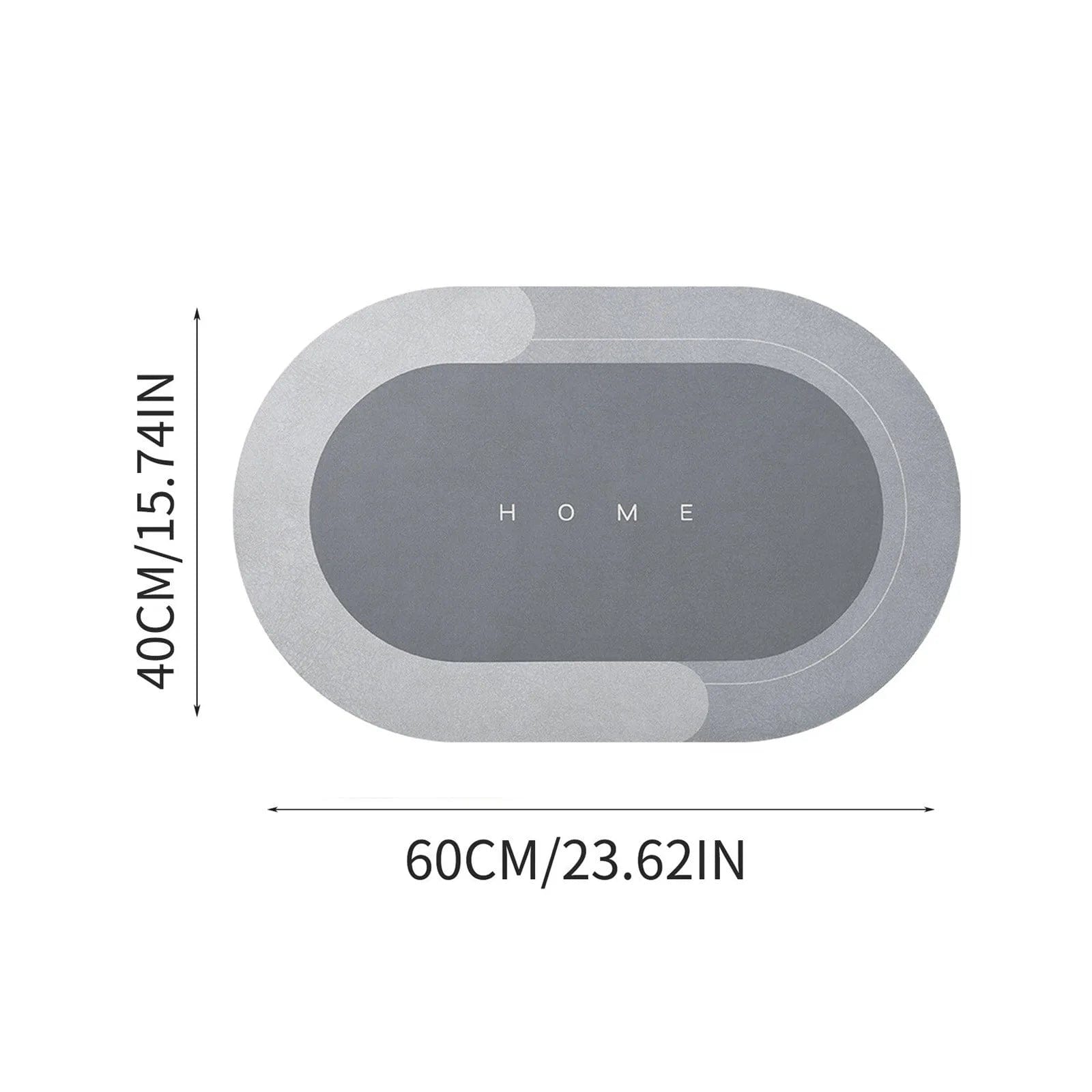 Pavoco Fußmatten Ultra Saugfähige Fußmatte für Unisex rutschfest Pflegeleicht Innen Außen