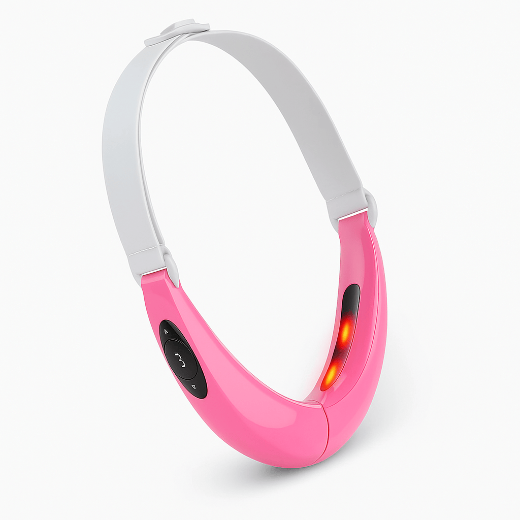 Pavoco Gesichtsgeräte Rosa Effektives Gesichtsmassagegerät für Damen Anti-Aging mit Mikrostrom und LED