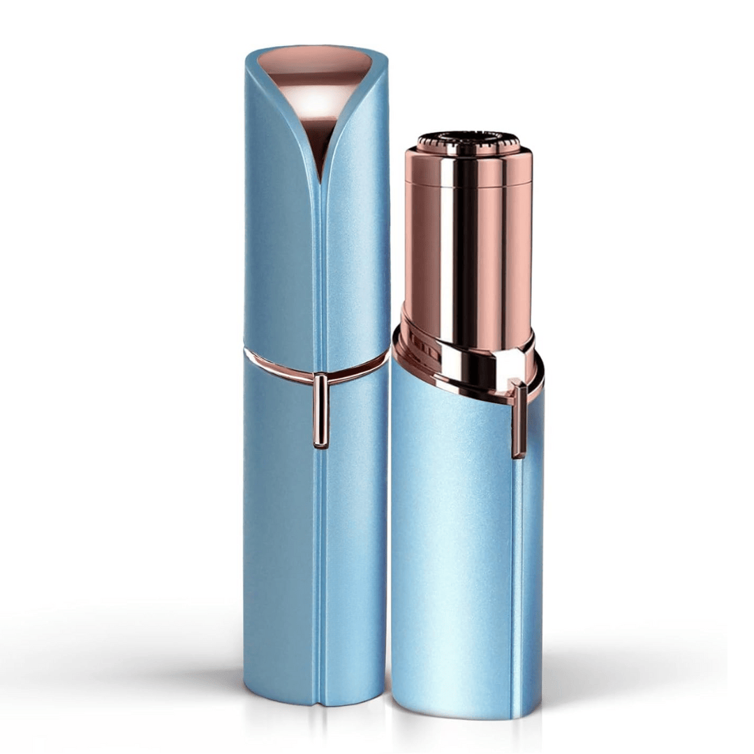 Pavoco Haarentfernungsprodukte Blau Schmerzfreier Gesichtshaarentferner für Damen kompakt präzise tragbar