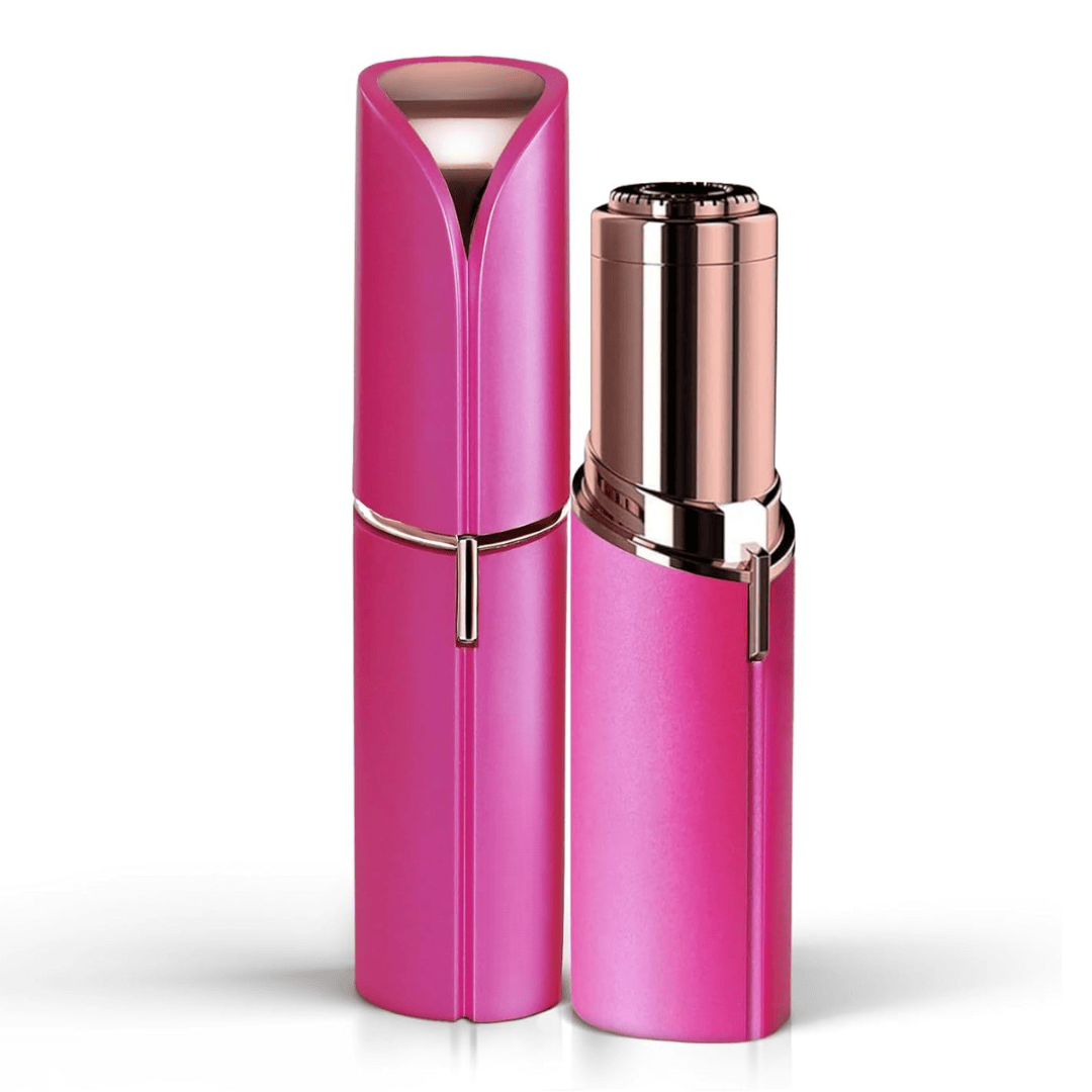 Pavoco Haarentfernungsprodukte Dunkelrosa Schmerzfreier Gesichtshaarentferner für Damen kompakt präzise tragbar