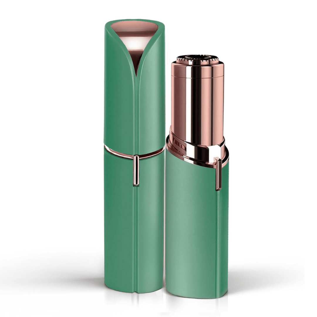 Pavoco Haarentfernungsprodukte Grün Schmerzfreier Gesichtshaarentferner für Damen kompakt präzise tragbar