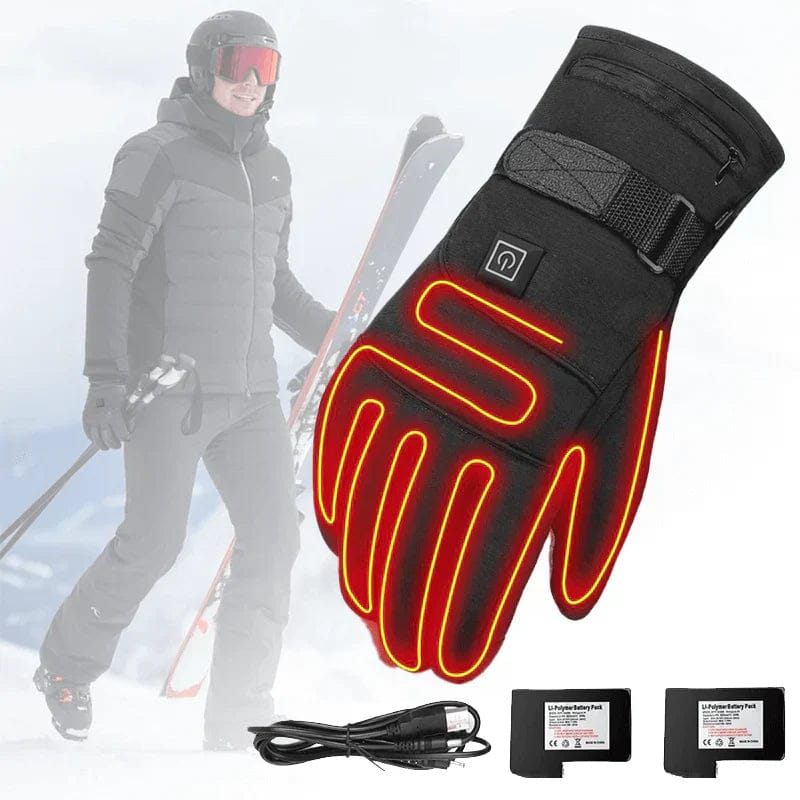 Pavoco Handschuhe & Fäustlinge Default Wasserdichte Beheizbare Handschuhe für Damen Herren Fleece Touchscreen Outdoor