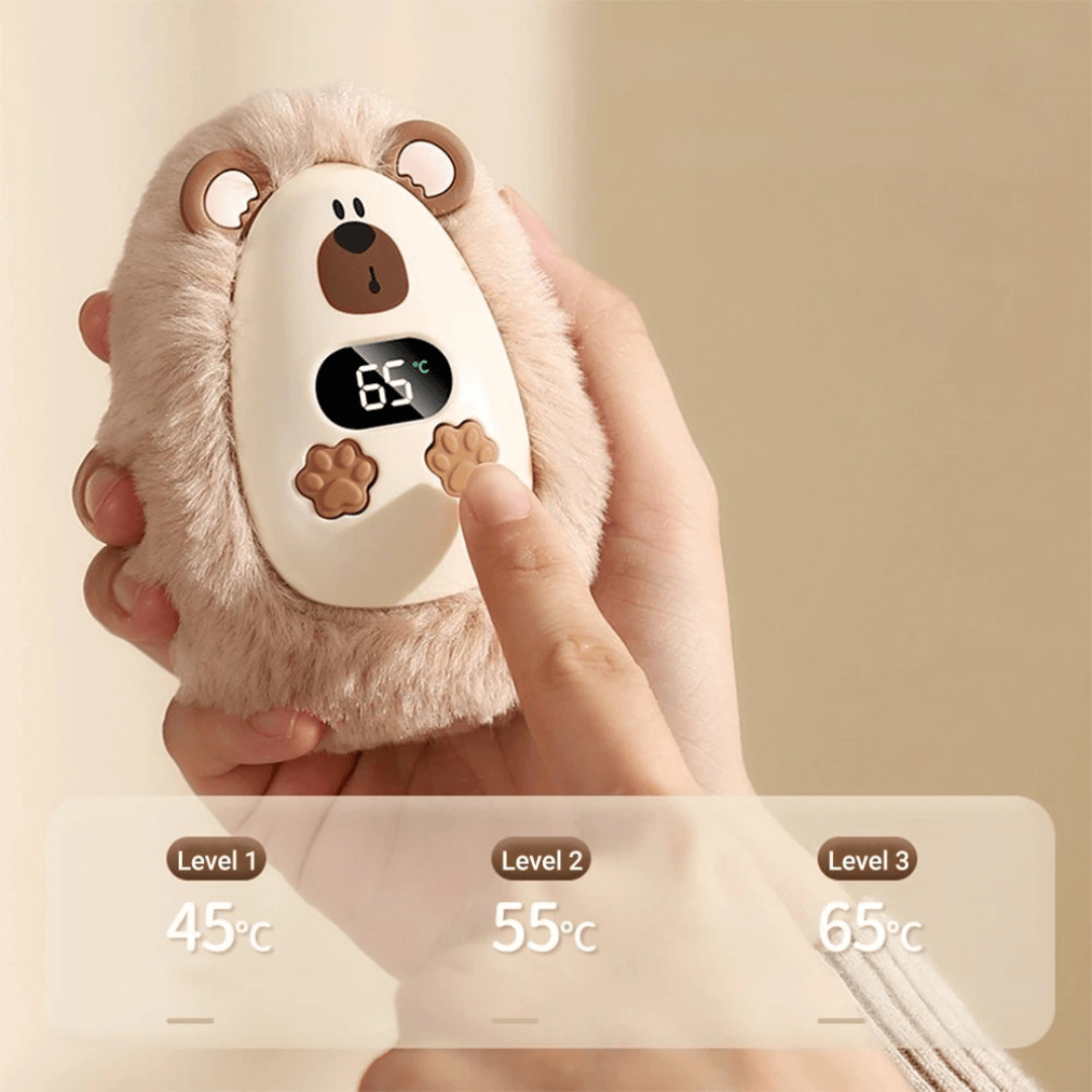 Pavoco Handwärmer Kompakter elektrischer Handwärmer für Unisex mit 3 Heizstufen und LCD-Display