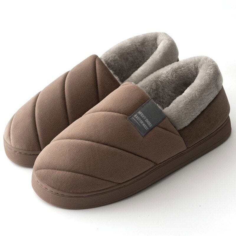 Pavoco Hausschuhe BRAUN / 40 - 41 Kuschelige Hausschuhe für Damen warm rutschfest Winter bequem