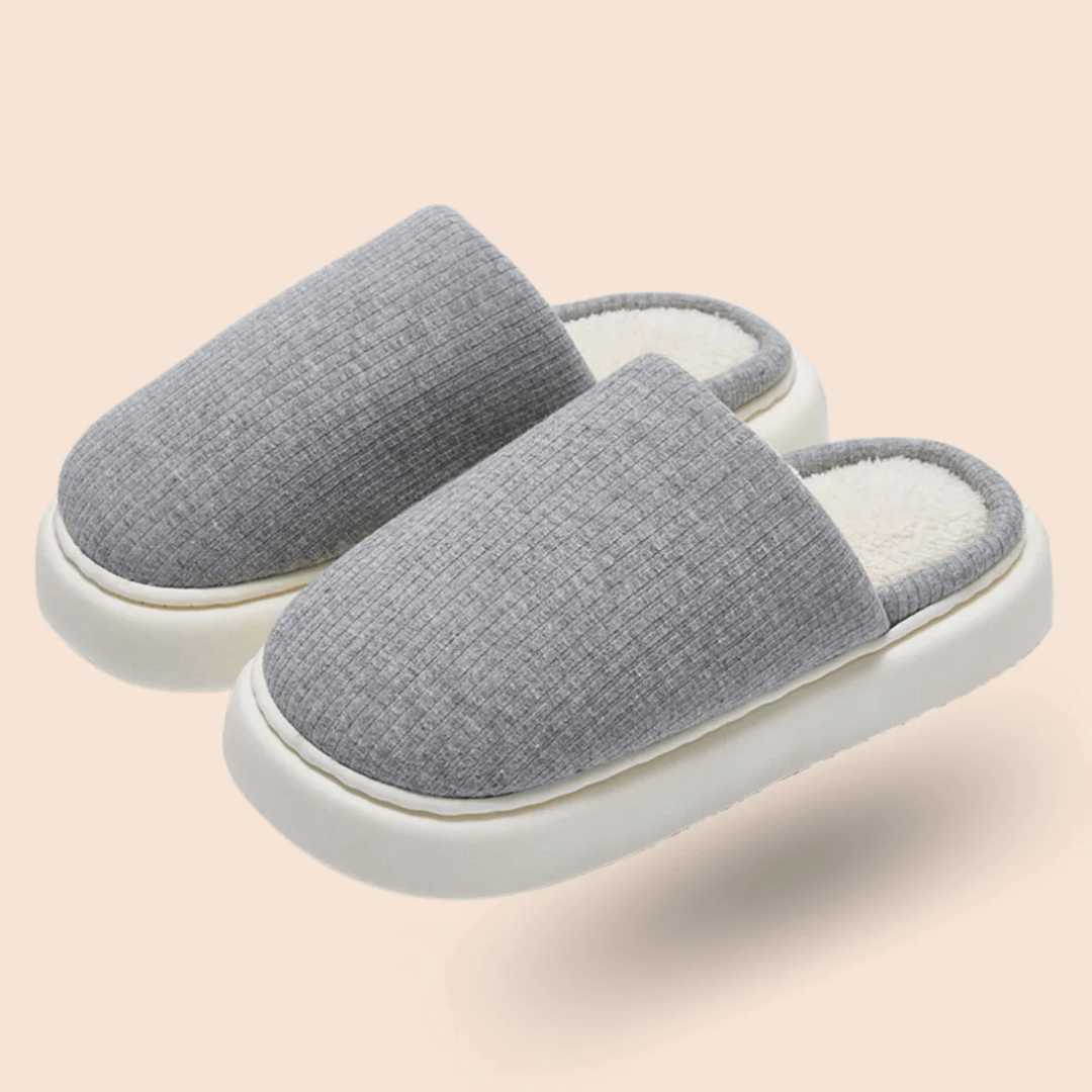 Pavoco Hausschuhe Grau / 36/37 Bequeme Hausschuhe für Unisex warm rutschfest therapeutisch ideal für Zuhause