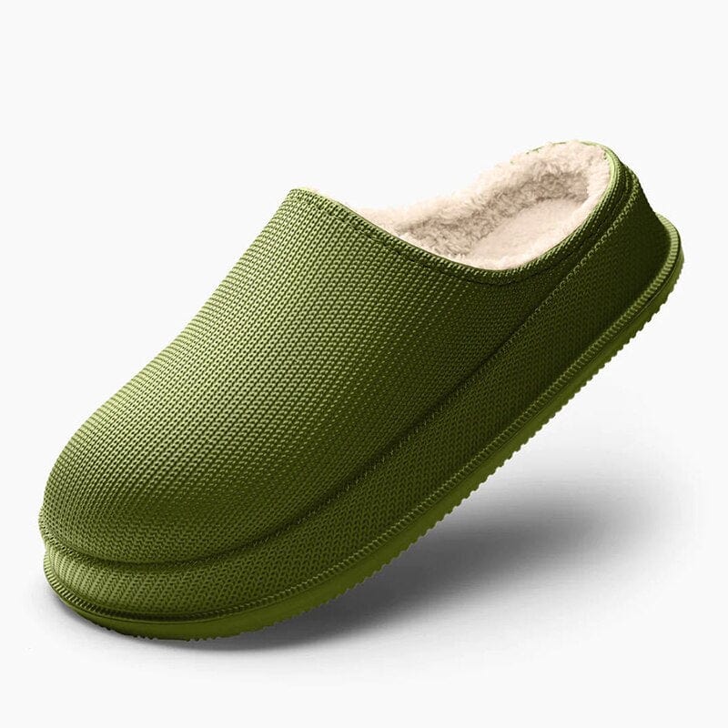 Pavoco Hausschuhe Grün / 36-37 Bequeme Hausschuhe für Unisex warm gefüttert ergonomisch Zuhause