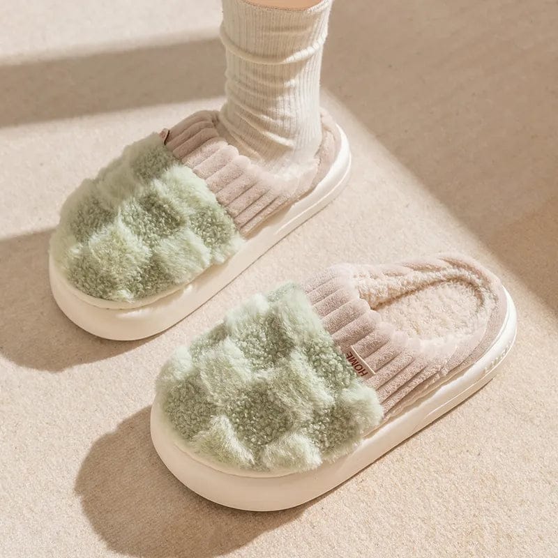 Pavoco Hausschuhe Kuschelige Hausschuhe für Damen warm rutschfest Winter elegant