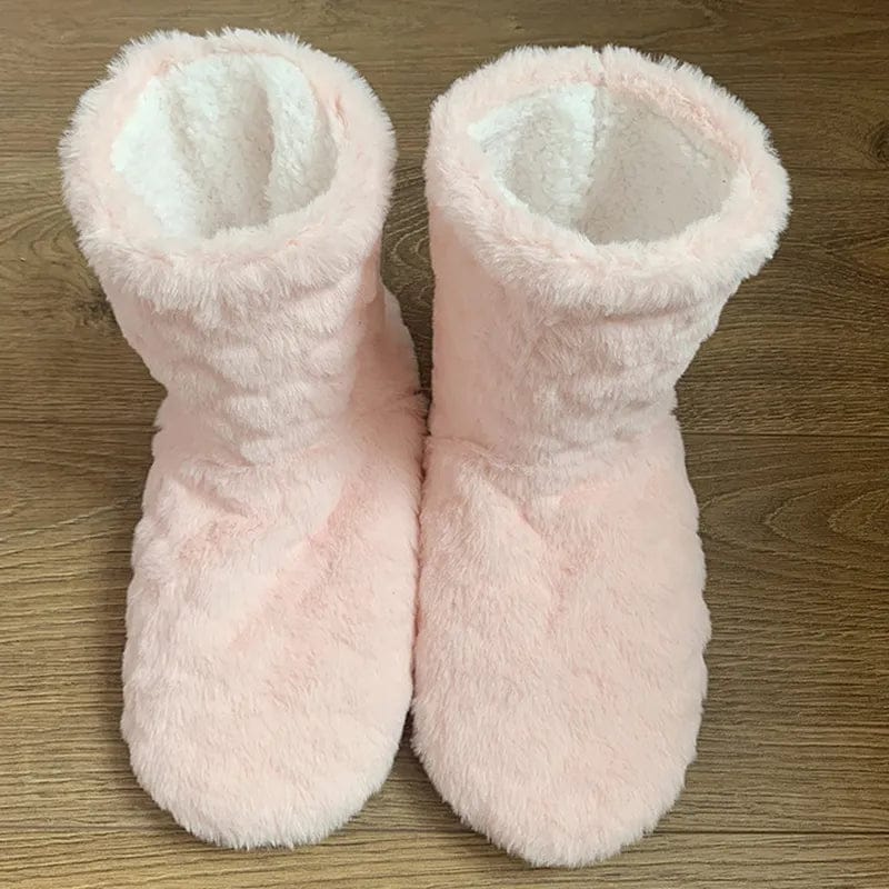 Pavoco Hausschuhe Rosa / 35-37 Weiche Hausschuhe für Damen warm rutschfest aus Samt Winterkomfort