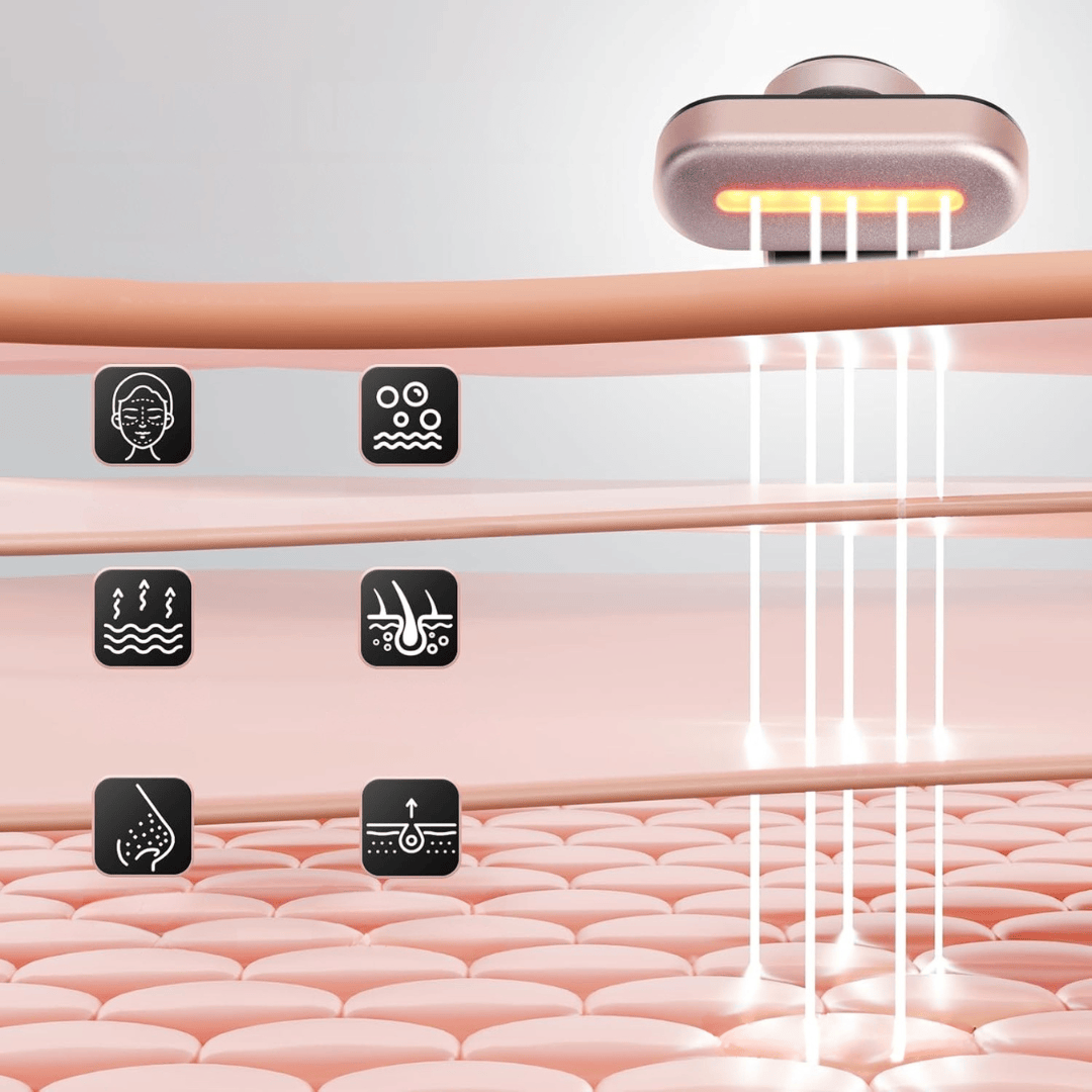 Pavoco Hautpflegewerkzeuge und -geräte Default Effektiver Gesichtsstab für Damen und Herren 4-in-1 Hauttherapiegerät kompakt tragbar