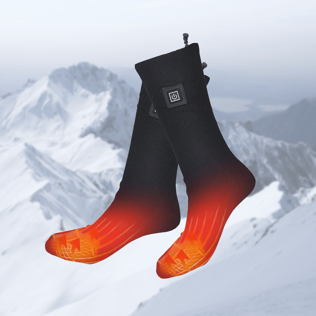 Pavoco Heiz- und Kühlzubehör Default Beheizbare Socken für Unisex warm atmungsaktiv wiederaufladbar Winter