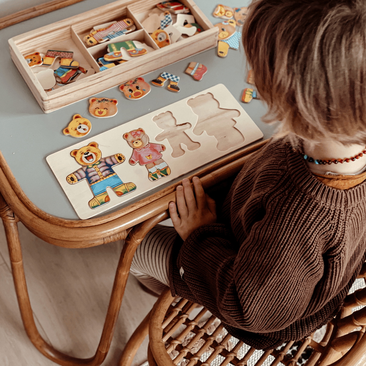 Pavoco Holzpuzzles Default Kreatives Holzpuzzle für Kinder ab 2 Jahren Buchenholz farbenfroh fördert Kreativität