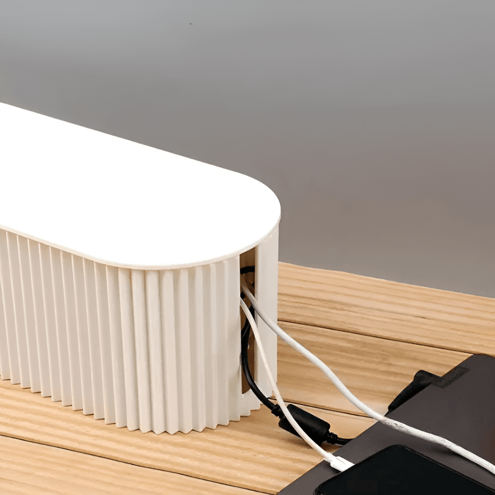 Pavoco Kabelmanagement Elegante Kabelbox für Unisex hitzebeständig in Macaron-Farben mit Steckdosenleiste