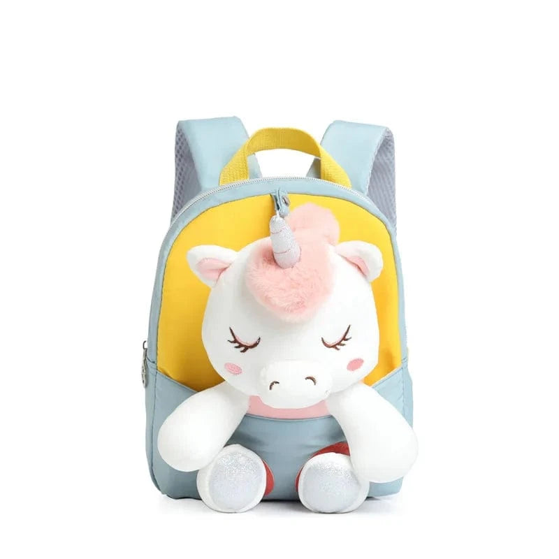 Pavoco Kinder-Rucksäcke Einhorn Blau Bärenstadt | Niedlicher Kindergartenrucksack für Kinder personalisierbar