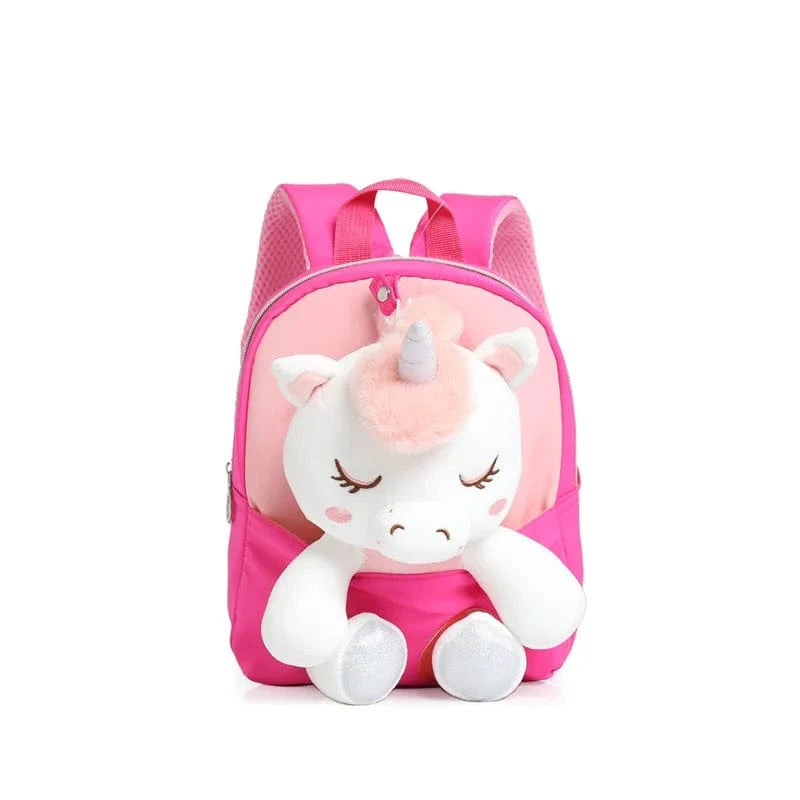 Pavoco Kinder-Rucksäcke Einhorn Fuchsia Bärenstadt | Niedlicher Kindergartenrucksack für Kinder personalisierbar