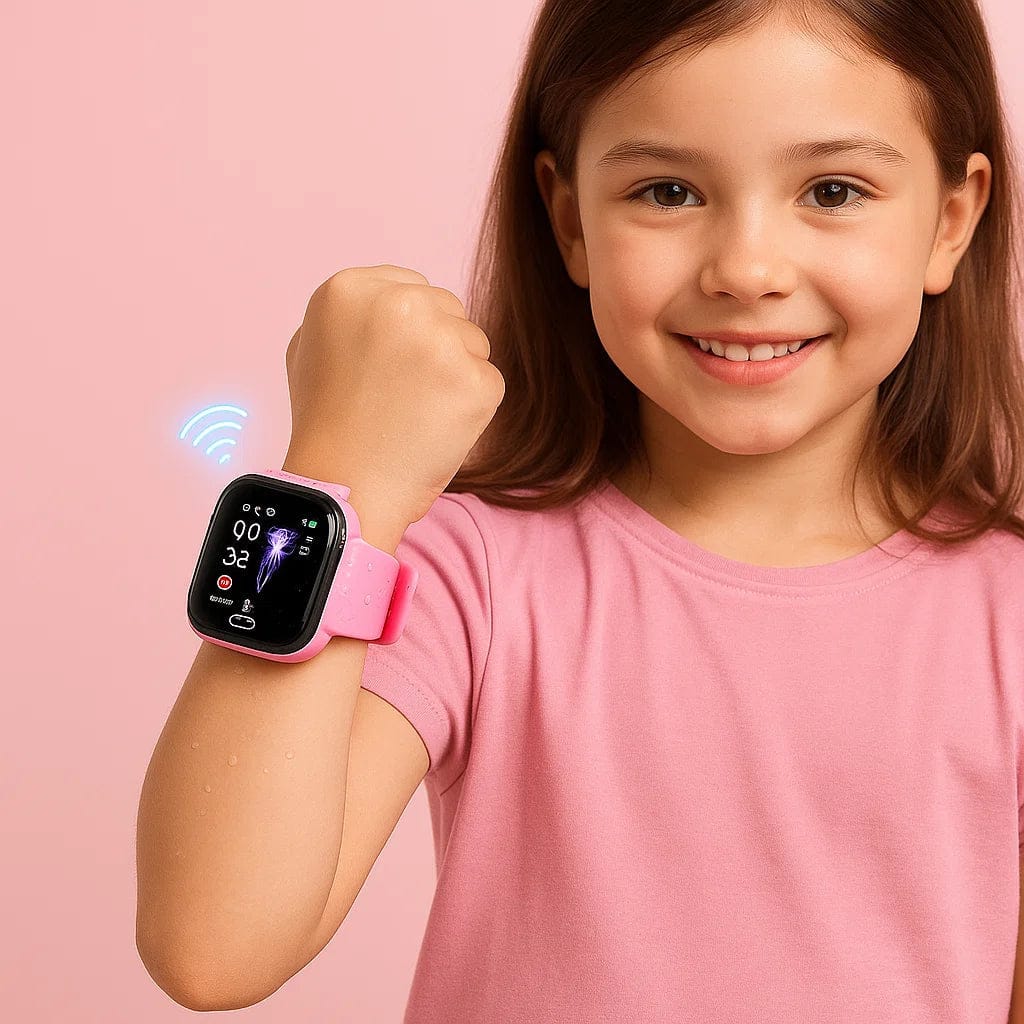 Pavoco Kinder-Smartwatches Wasserdichte Kinder Smartwatch mit GPS leicht und Kamera 4G