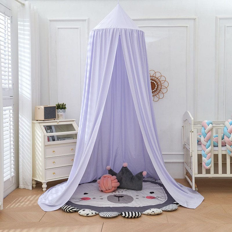 Pavoco Kinderbettwäsche Hellviolett Weiches Hängedach für Kinder atmungsaktiv vielseitig elegant Polyester 250 cm