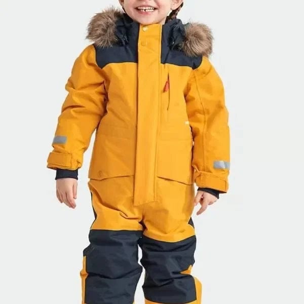 Pavoco Kinderoberbekleidung Gelb / 18M Wasserdichter Skioverall für Kinder atmungsaktiv mit Kapuze Winter 116 122 122 128